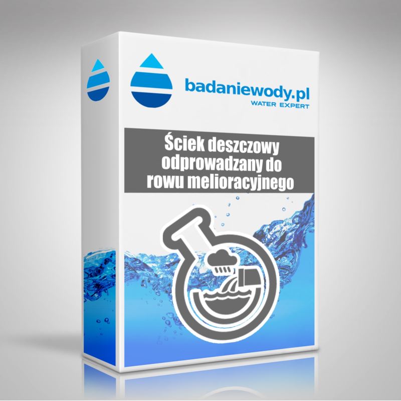 Ściek deszczowy odprowadzany do rowu melioracyjneg